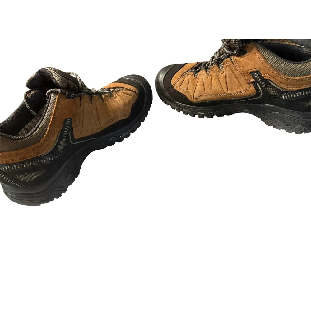 Keen Targhee III Waterproof Hiking Shoes Brown Black Mens 9 1028997 Low Trail